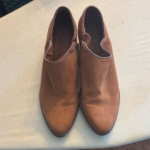 Women’s Lucky Brand Cognac Suede Ankle Boots